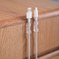 Miniatyrbilde 4 av 5: 70 Stk Selvklebende Kabelklemmer Selvklebende Festekabelholder, Kabelhåndteringsholder Elektrisk Ledningsorganisator for TV/PC/Skrivebord