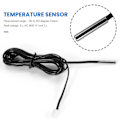 Miniatyrbild 4 av 5: 2 m NTC termistor temperatursensor vattentät sond kabel 10 K 1% 3950 svart