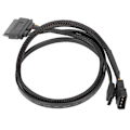Miniatyrbilde 3 av 8: Sata-kabel 7+15Pin 4Pin hann til Sata hunn 3.0 datastrømutvidelseskabel for ekstern harddiskdataoverføring