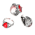 Miniatyrbillede 6 af 8: 3 stk Alloy Retro Ring Udsøgt bærbar Rhinestones Ring Smykker Tilbehør Gave