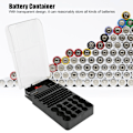 Miniatyrbillede 8 af 8: Multifunktionel 104 gitter 3 lys Batteriopbevaringsboks Organizer containerboks med batteritester