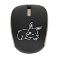 Miniatyrbillede 7 af 8: Trådløs Type C mus 1200DPI Mute Button USB Dual Receiver USB C Mus med sødt kaninmønster til Business Office