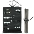 Portabel Backgammon med PU-Läder Schackbräde Vikbart Backgammonbräde Resegåvor