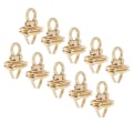 Miniatyrbilde 1 av 8: 10 stk Turn Lock Solid Slitesterk legeringsmateriale Bred Klassisk stil Vrilåsfeste for Veske Veske Håndveske DIY