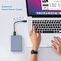 Miniatyrbilde 5 av 5: Kort USB B til USB C-kabel for ekstern harddisk USB 3.1 Rask 5 Gbps dataoverføring Kamerautskifting Kompatibel 1 pakke