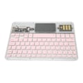 Miniatyrbild 5 av 8: Trådlöst Bluetooth-tangentbord Multifunktionellt akryltangentbord för Windows för Android för IOS Rosa