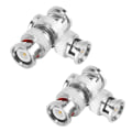 Miniatyrbilde 8 av 8: 4 stk BNC hann til hann koaksialkobling Videokontakt Adapter RF-omformer