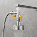 Miniatyrbilde 2 av 5: 3-veis ventil 1/2 T-kobling Hånd- og overliggende dusjarm 3-veis messingomleder Kranadapter Avstenging