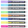 Miniatyrbild 7 av 8: Bärbar färgad highlighter barn vuxna målarritning highlighter markörpenna set 8 färger