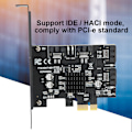 Miniatyrbild 7 av 8: SATA3.0 till PCI E expansionskort Svart ABS 4 port 6G adapter hårddiskkort Stöd för PM