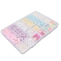 Miniatyrbillede 6 af 8: 24 Gitter 24 Farver Imiteret Perler 4 Størrelser DIY Håndlavede Imiteret Perler Perle med Huller til Mobiltelefon Hatte