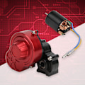 Miniatyrbilde 5 av 8: 540 Vanntett Børstet Motor med Senter Gearbox Montering for 1/10 SCX10 RC 4WD D90 Crawler35T