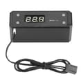 Vattenkylning Digital Termometer G1/4 Svart Panel Röd Blå Grön Vit Display (Svart Panel Vit Display)