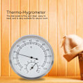 Miniatyrbillede 8 af 8: 2 i 1 rustfrit stål dampbad Sauna Rum termometer Hygrometer Termo Hygrometer indendørs