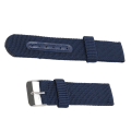 Miniatyrbillede 5 af 8: 22 mm lærredsurrem Canvas Quick Release erstatningsurrem til mænd og kvinder Blå