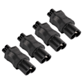 Miniatyrbild 5 av 8: 4st IEC320 C6 till IEC320 C5 power IEC320 C6 till C5 power Adapter Kontaktomvandlare för bärbar dator