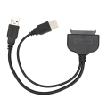 Pikkukuva 1 / 8: SATA– USB 3.0 -sovitinkaapeli 6 Gbps High Speed ​​Plug and Play Hot Swap -kiintolevysovitin 2,5 tuuman HDD SDD:lle