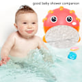 Miniatyrbillede 5 af 8: Baby badelegetøj boblemaskine elektrisk kuglefisk boblemaskine badelegetøj til badekarret automatisk bobleblæser fødselsdagsgave