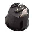 Miniatyrbillede 4 af 5: Sort vippekontakt sæt - 5 stk., 2 SPST terminaler, 6A, 250VAC, UL, VDE
