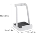 Miniatyrbillede 2 af 5: Pan Låg Holder Organizer Grydelåg Stativ Hvile Stand Ske Holder Multifunktionel Mini Grydelåg Rack