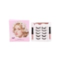 Miniatyrbild 2 av 8: 5 par magnetiska eyeliner fransar kit återanvändbara 3D vattentäta lätta latexfria magnetism fransar med applikator