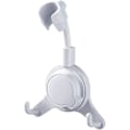 Miniatyrbilde 1 av 5: Justerbar dusjhodeholder med sugekopp - Avtakbar universal veggmonteringsholder med 2 kroker - Vanntett dusjhodeholder (2 stk)