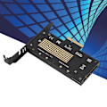 Miniatyrbild 6 av 8: M.2 för NVME SSD Solid State Drive Transfer PCIE-3.0 x 4 Expansionskort med fläkt för värmeavledning