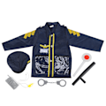 Miniatyrbild 2 av 8: Polisrollspel Kostym Doug Officer Klä Ut Prestandakläder Set för Barn