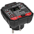 Miniatyrbilde 1 av 8: HT106D Digital Display Socket Detector Bærbar Fase Strøm Polaritet Tester EU Plugg 110-220V