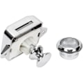 Miniatyrbild 5 av 5: 5-delad Silver tryckknapp Husbil Dörr Spärrlås Lås och skåp set för RV Motor Caravan