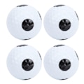 Miniatyrbillede 1 af 8: 4 stk. Golf Putting Practice Dobbelt Lag Spil Bold Hvid Sort Bold Sort Prik Bold