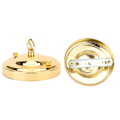 Miniatyrbillede 5 af 8: 2 STK Jernlysekrone Hængende Plade Krog Loftslys Baldakin Dekoration DIY Fitting Accessory Guld