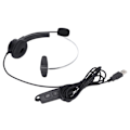 Miniatyrbillede 3 af 8: USB-headset med støjreduktion til callcenter med mikrofon mute-kontrol til forretningsmøder og kundeservice