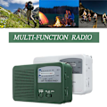 Miniatyrbild 7 av 8: Handvevad radio multifunktionell AM FM-radio med LED-ficklampa nödladdare