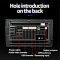 Miniatyrbild 4 av 5: 2 Din 10 Tum Pekskärm Bilradio GPS WiFi Bluetooth Backkamera
