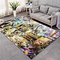 Miniatyrbilde 3 av 5: Nordisk Stil Tepper 3d Dinosaur Print Tykkere Teppe For Stue Nattbord Soverom Fjærteppe Husholdnings Flannel Matte/tepper7 90cmx150cm