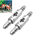 Miniatyrbillede 1 af 4: 2 Stykker Rustfrit Stål Envejs Kontraventil Tilbagestrømningssikring Co2-ledning 4/6 Mm