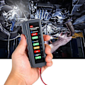Pikkukuva 5 / 5: 12 V auton akkulaturi-testeri LED-digitaalinen akun kunnon laturin kuormitusanalysaattori LED-kupariklemmillä autoille ja moottoripyörille