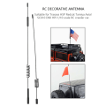 Pikkukuva 7 / 8: 2 kpl metallisisustustarvikeosien simulaatioantenni Traxxas TRX-4 RC-telaketjuautoon