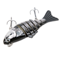 Miniatyrbild 7 av 8: Fiskebete, hållbart, imitationsplast, falskt, multiledat, simbete, långsamt sjunkande glidbete 4#