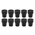Miniatyrbillede 4 af 8: 10 stk. Krykkespids Gummi 19 mm Indvendig diameter Skridningsmodstand Universal Heavy Duty Walking Cane Tip Sort