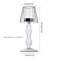 Miniatyrbilde 7 av 8: Lysestake i glass Tansparent Bordlampe Form Lysestakeholder for Din