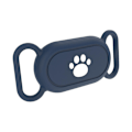 Miniatyrbillede 1 af 5: Silikone Cover til Samsung Galaxy SmartTag 2 Bluetooth Tracker Beskyttelsesetui til Kæledyr Hund / Kat-B6 PawPatternDarkBlue