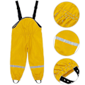 Pikkukuva 1 / 5: Vedenpitävät unisex-sadehousut lapsille 74 Keltainen