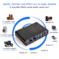 Miniatyrbilde 6 av 8: Eksternt lydkort optisk fiber USB 5.1 HD for stasjonær PC og bærbar PC Blå