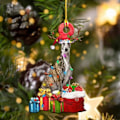 Miniatyrbild 2 av 5: 3 st Julgransprydnader Trä Valp Hund Julgran Hängande Prydnad Julhelg Prydnad Juldekor (P)