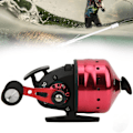 Miniatyrbillede 4 af 8: Udendørs Bue Fiskeri Spincast Reel Indvendige Liner Lukket Fisk Jagt Skydning Accessoryred