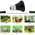 Pikkukuva 6 / 6: Infrapunakeraaminen lemmikkilämpölamppu - 100 W Reptile-lamppu 100W