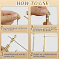 Miniatyrbillede 4 af 5: Dowsing Rods Kobber 1 Par Glat Rotation Divining Rods Massive Kobber Rods Dowsing Rods Spirituel w