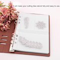 Miniatyrbillede 4 af 8: Scrapbooking skæremaskiner stencil opbevaringsbog etui samling (5 stk indersider 3 gitter)